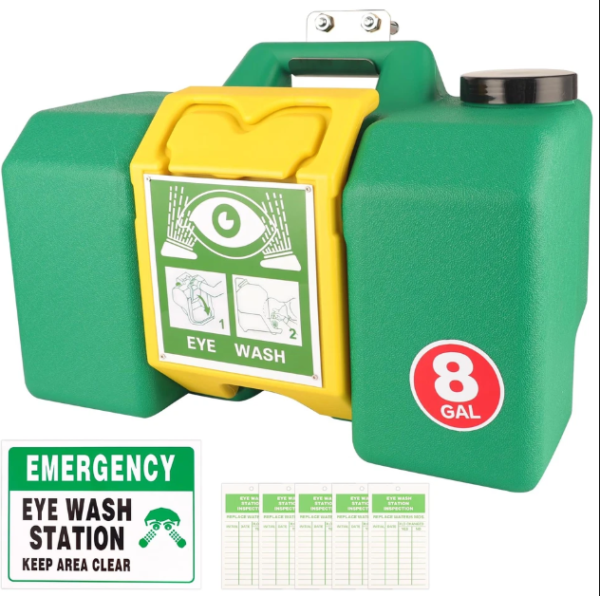 Portable Eyewash Station OSHA-Approved Emergency - 8 /9/10 and 12 Gallons capacity/ Wall Mounted